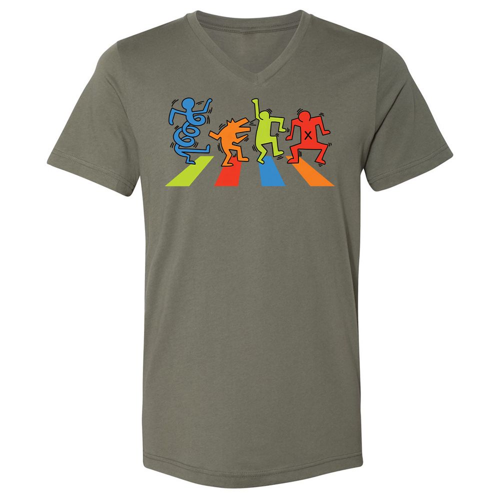 Unisex V-Neck T-Shirt - D3NVX7Z6 - Military Green - 10