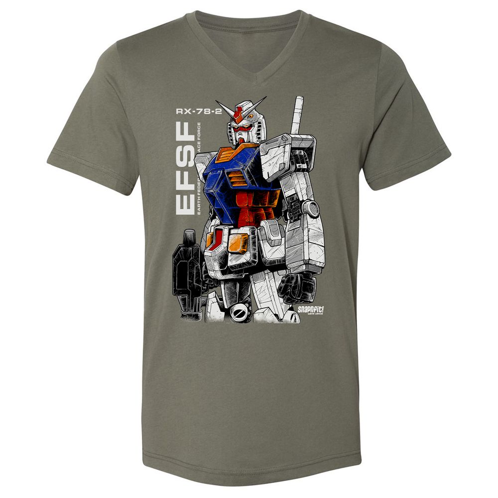 Unisex V-Neck T-Shirt - Z2ESLX2Q - Military Green - 10