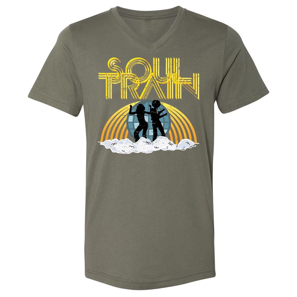 Unisex V-Neck T-Shirt - AN7ZGNYP - Military Green - 10