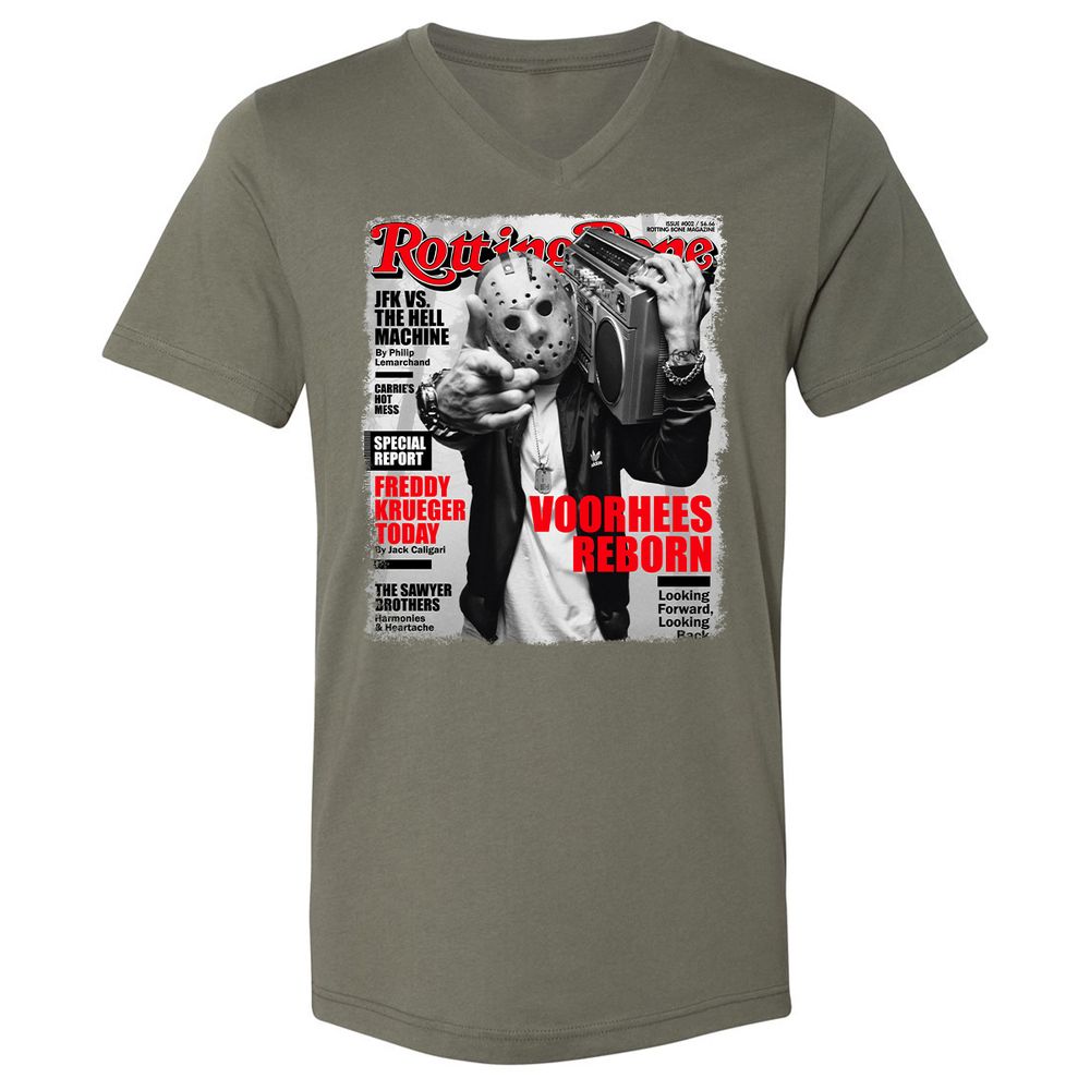 Unisex V-Neck T-Shirt - PP342Y1J - Military Green - 10