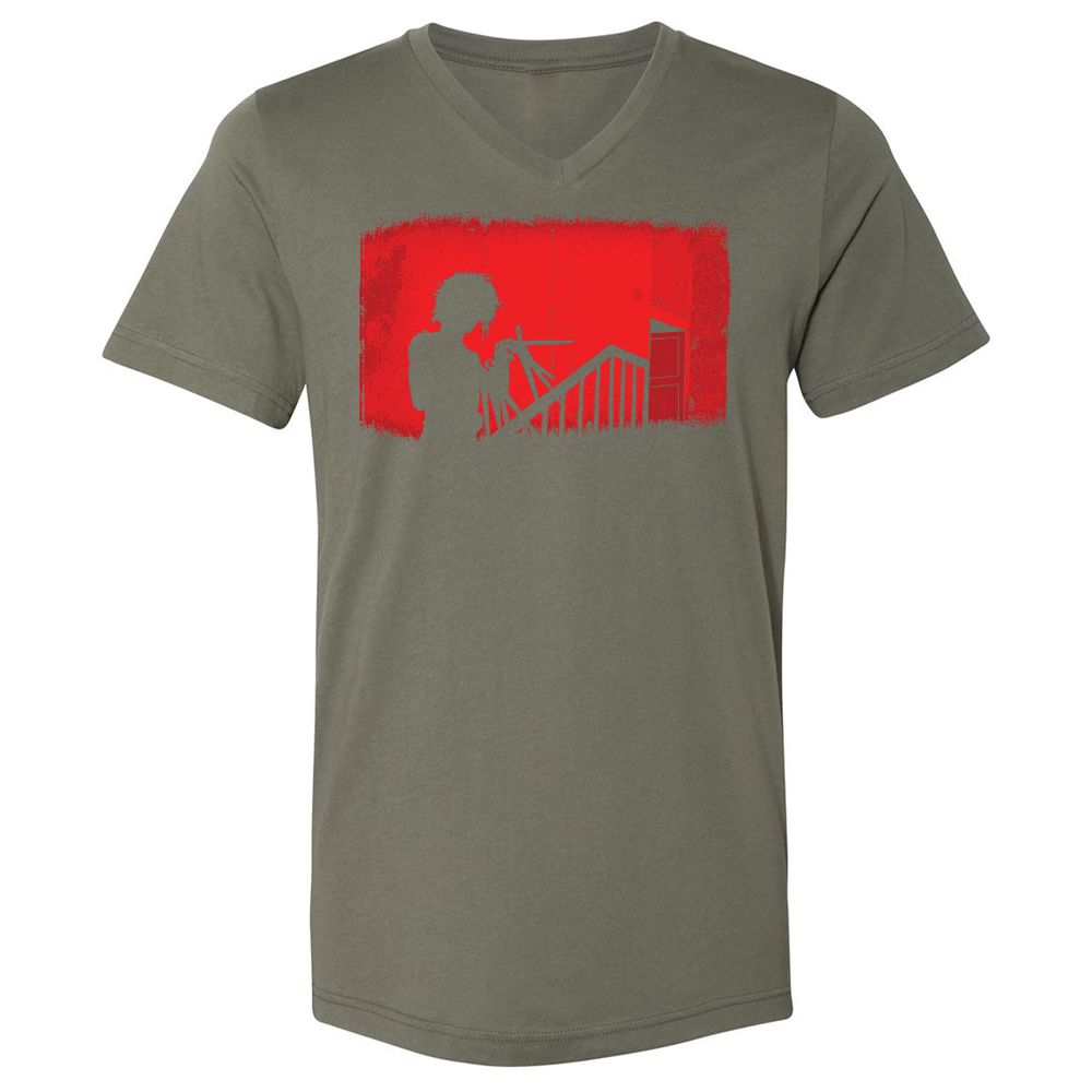 Unisex V-Neck T-Shirt - 84LWF29U - Military Green - 10