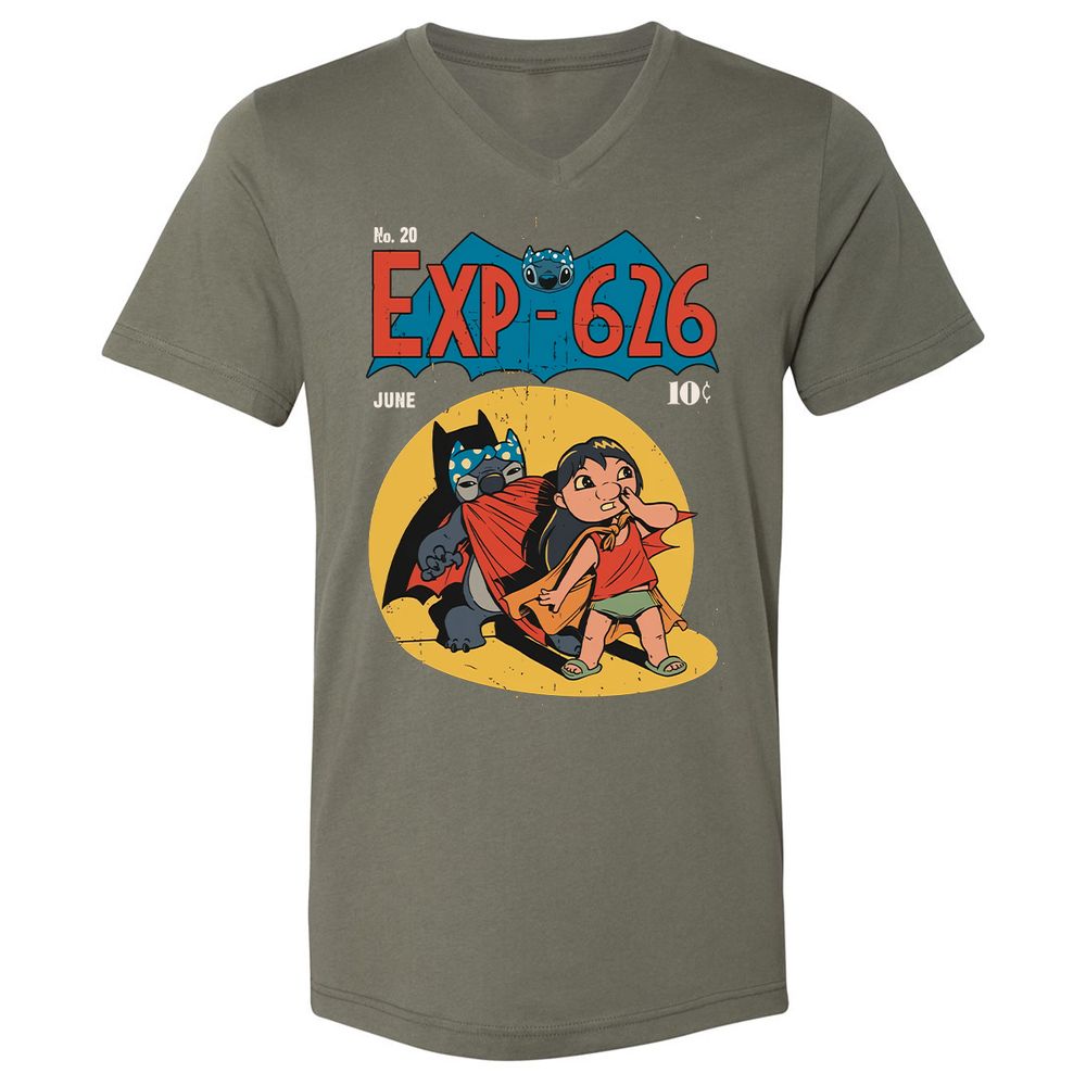 Unisex V-Neck T-Shirt - 37SG9NX4 - Military Green - 10