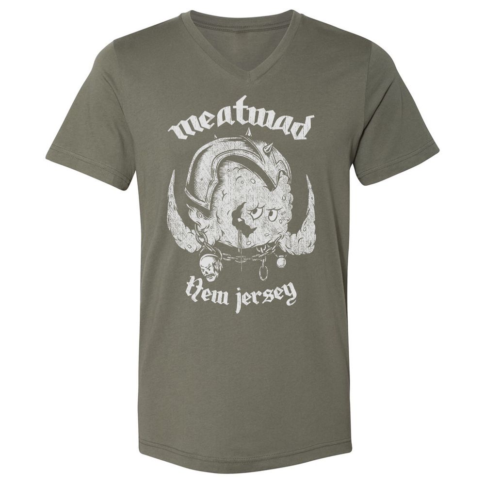 Unisex V-Neck T-Shirt - 8HRTE1TP - Military Green - 10