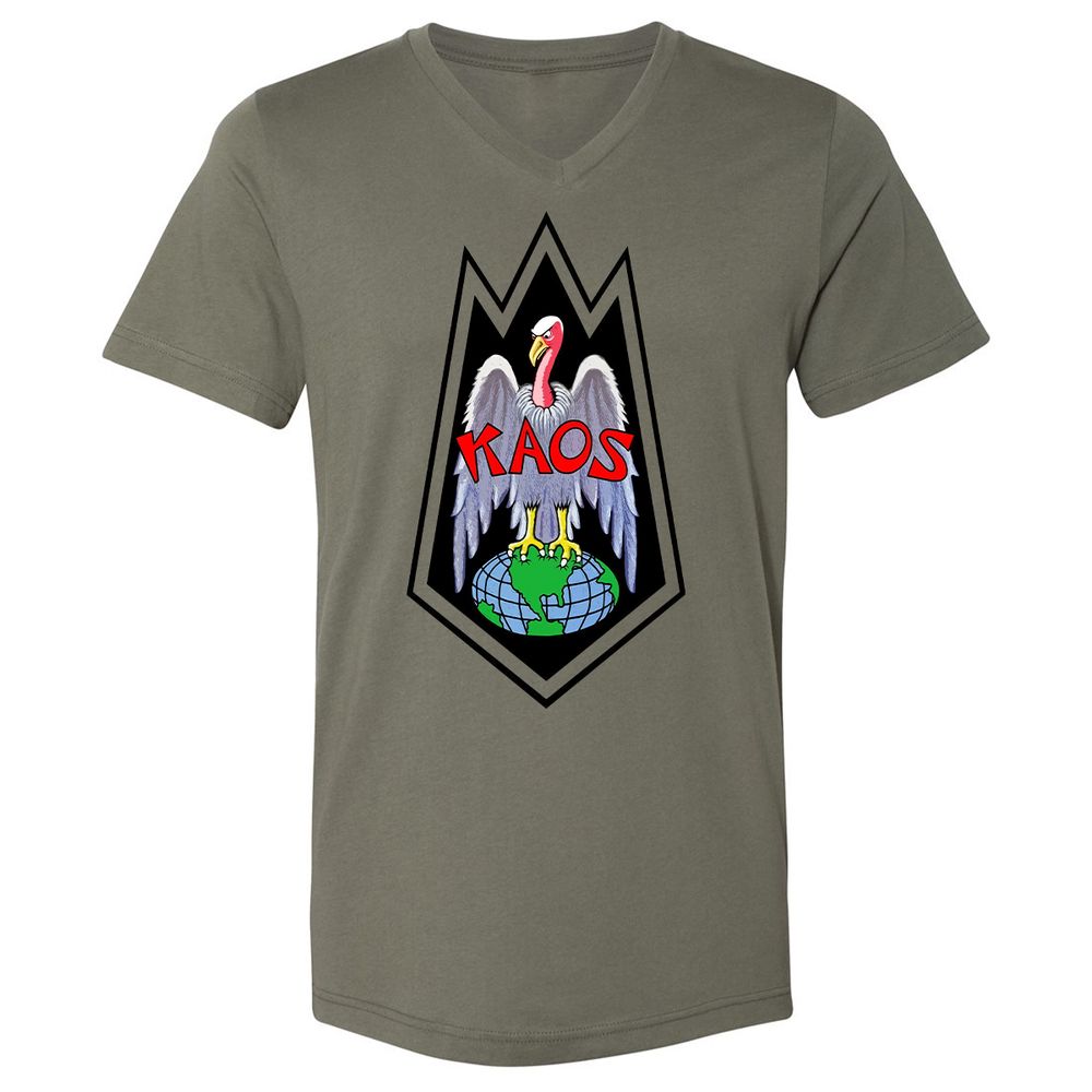 Unisex V-Neck T-Shirt - QDEUFEUP - Military Green - 10