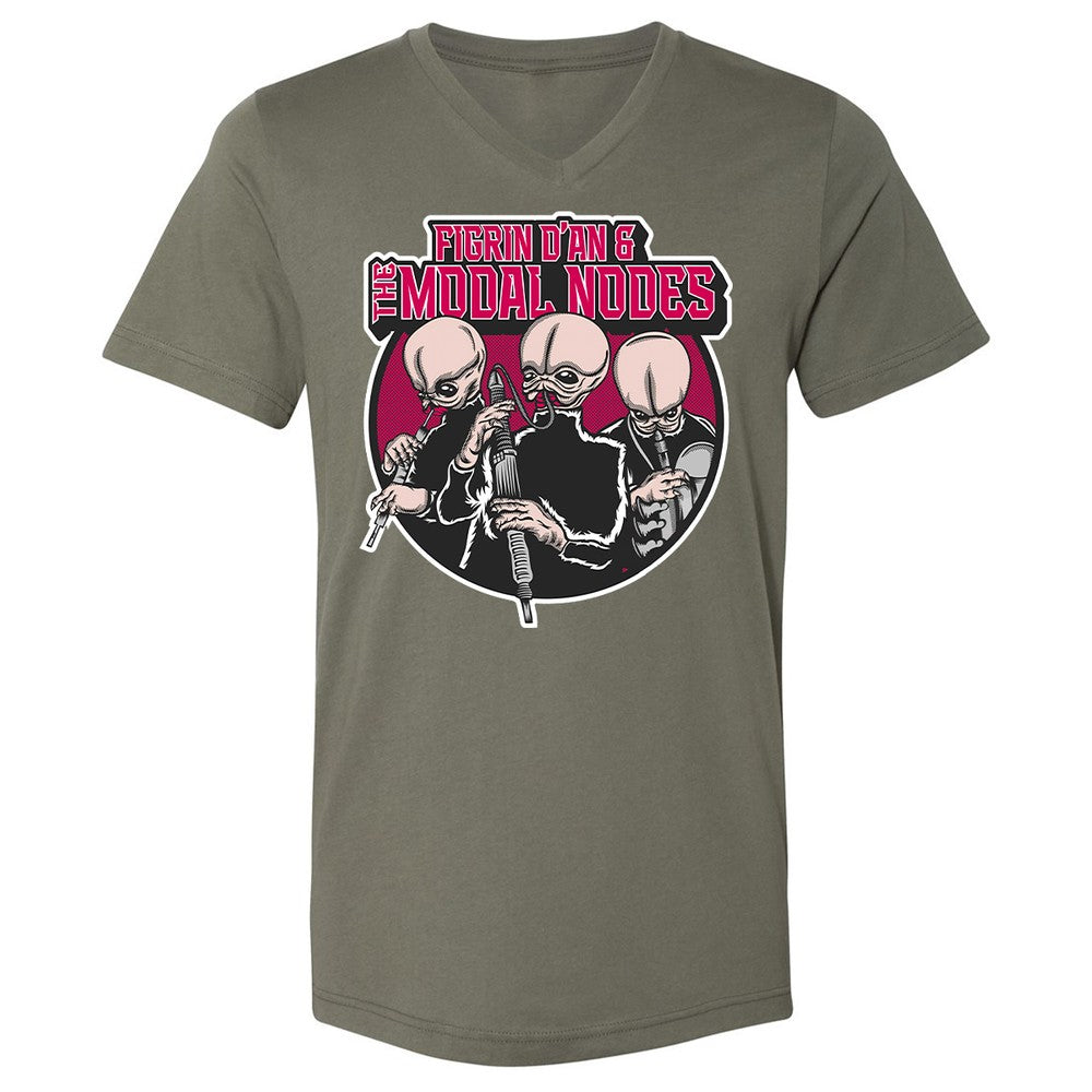 Unisex V-Neck T-Shirt - XPL6E74G - Military Green - 10