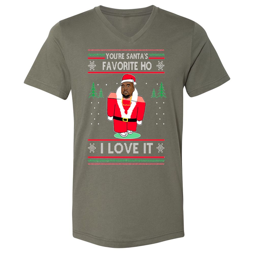 Unisex V-Neck T-Shirt - KAYDA7EP - Military Green - 10