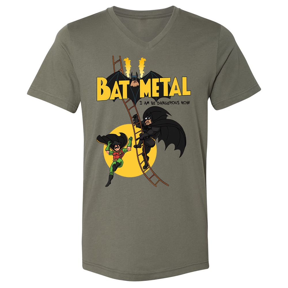 Unisex V-Neck T-Shirt - A15HXCUQ - Military Green - 10