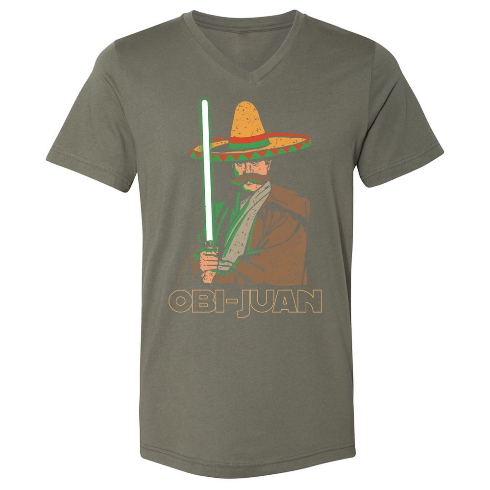 Unisex V-Neck T-Shirt - K1DS1EJ7 - Military Green - 10