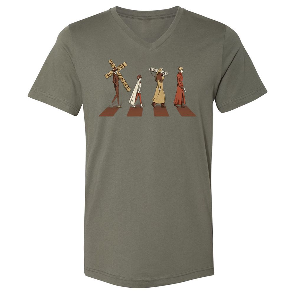 Unisex V-Neck T-Shirt - FL451L83 - Military Green - 10