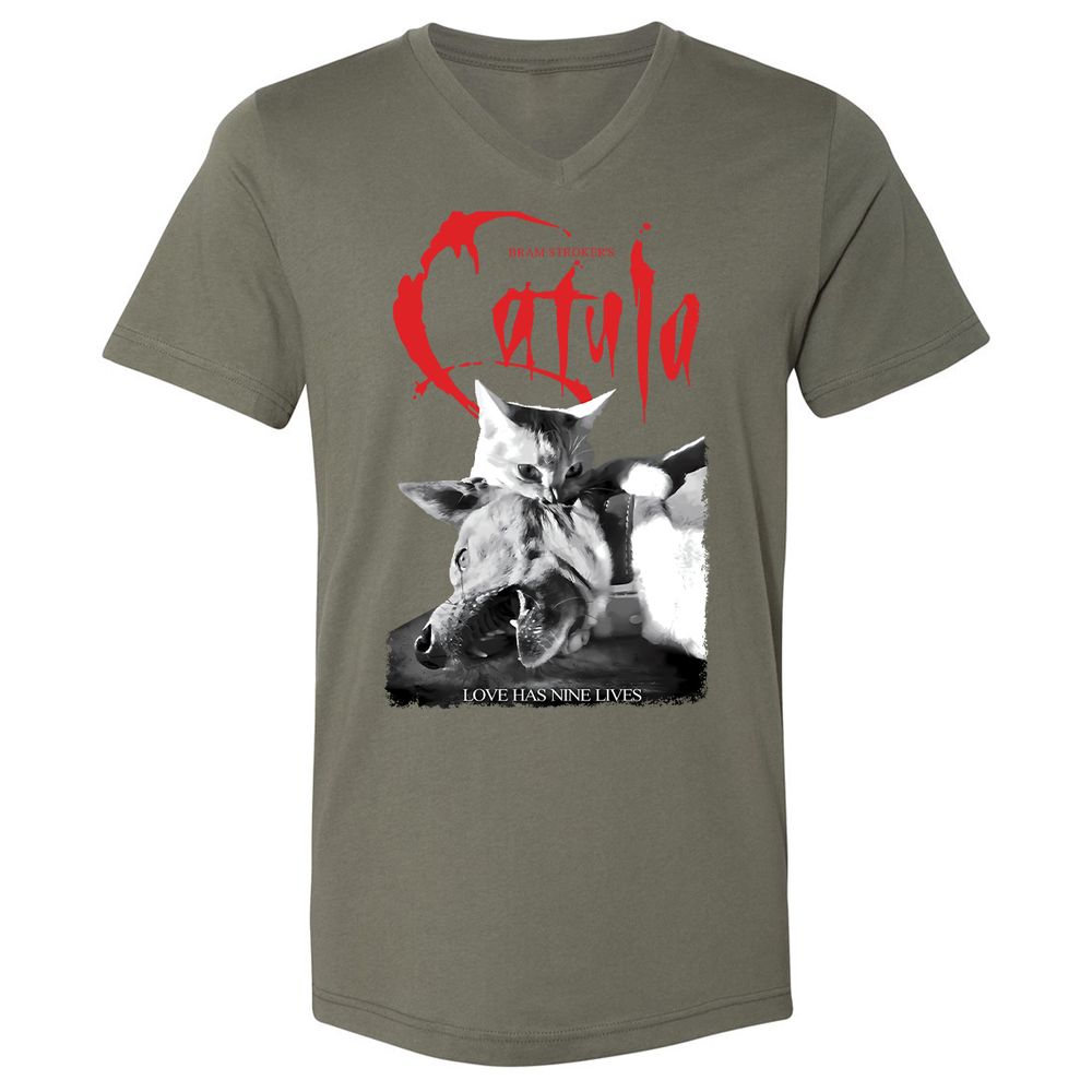 Unisex V-Neck T-Shirt - ZRJR2XPP - Military Green - 10