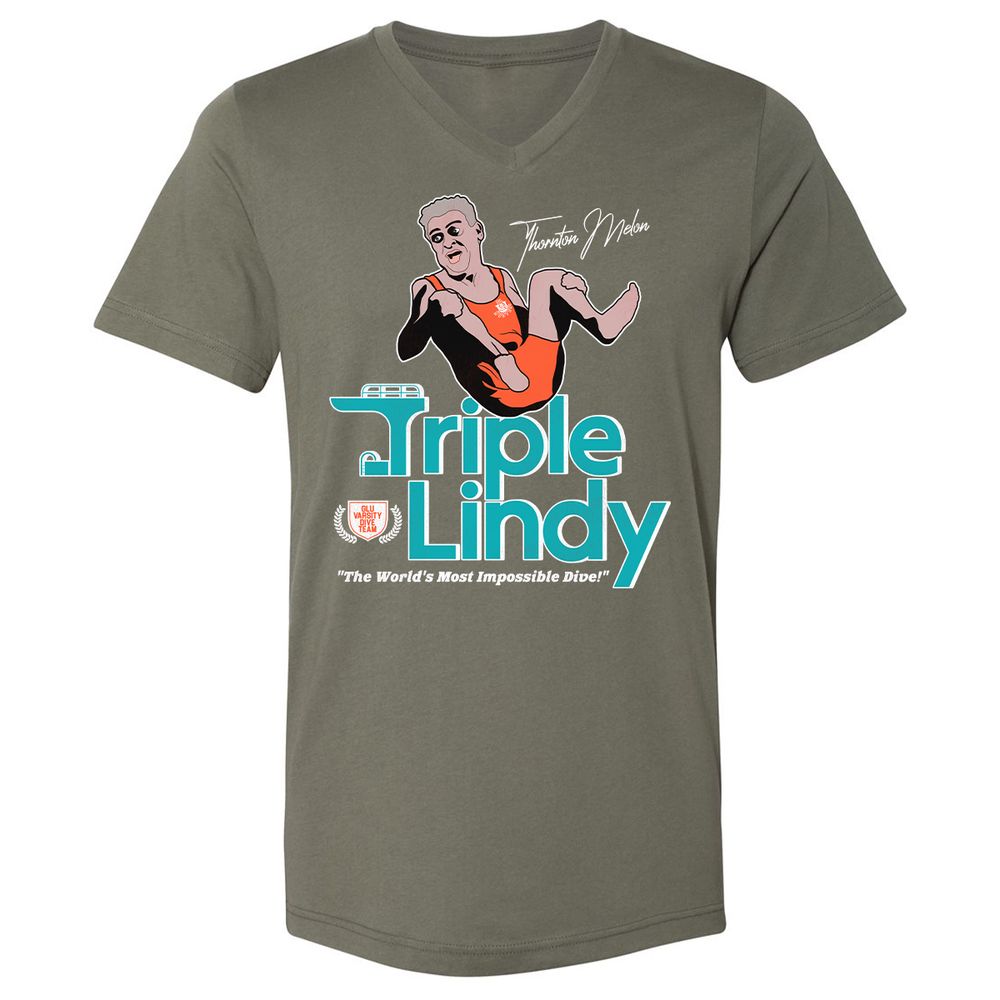 Unisex V-Neck T-Shirt - HA17HG73 - Military Green - 10
