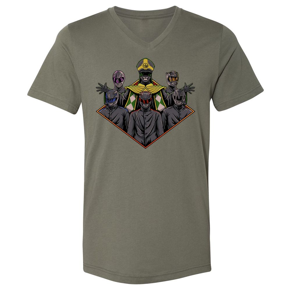 Unisex V-Neck T-Shirt - M84R9EEN - Military Green - 10