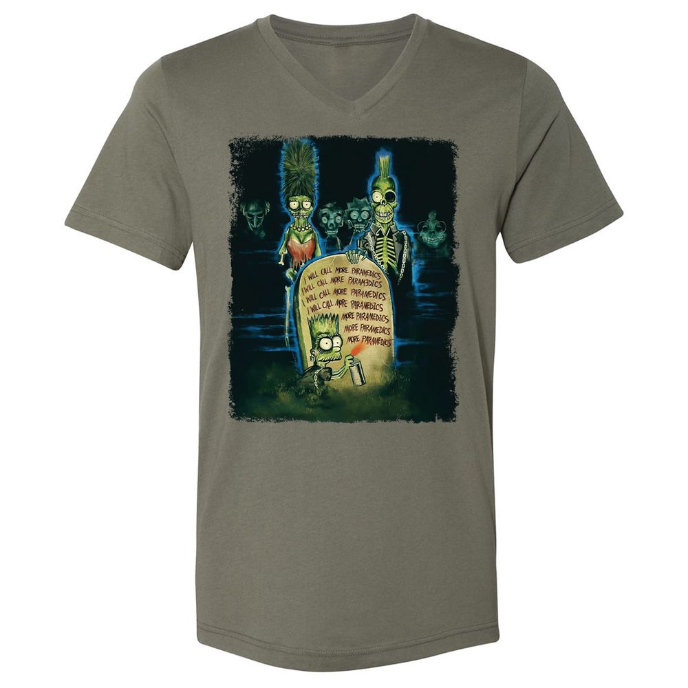 Unisex V-Neck T-Shirt - MHVZ2E15 - Military Green - 10