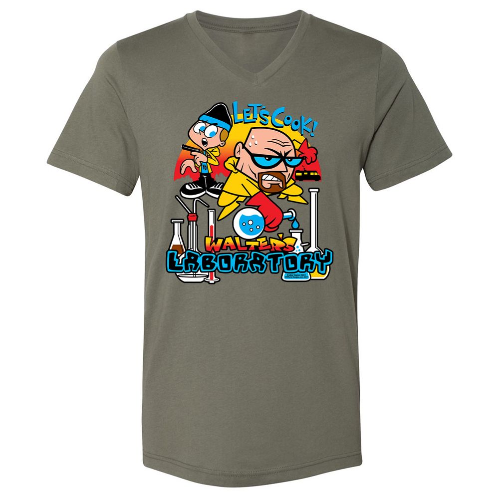 Unisex V-Neck T-Shirt - 29PZUUCS - Military Green - 10