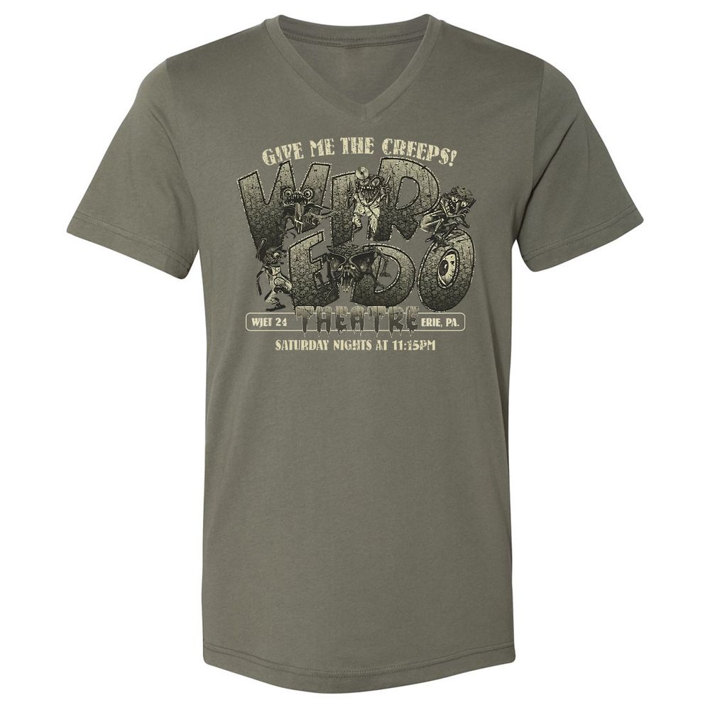 Unisex V-Neck T-Shirt - A5TCCGZD - Military Green - 10