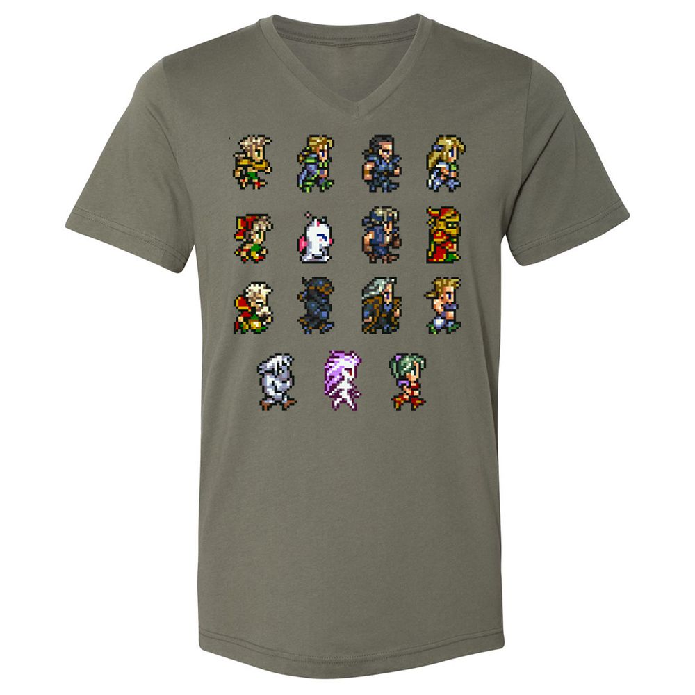 Unisex V-Neck T-Shirt - GWHGG4S7 - Military Green - 10