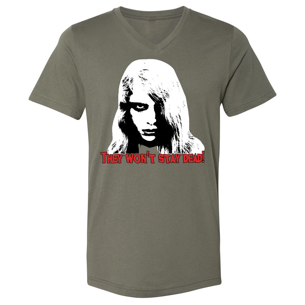 Unisex V-Neck T-Shirt - ADR69PNJ - Military Green - 10