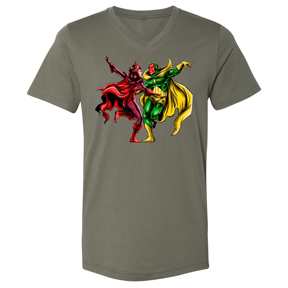 Unisex V-Neck T-Shirt - S7WFCRMB - Military Green - 10