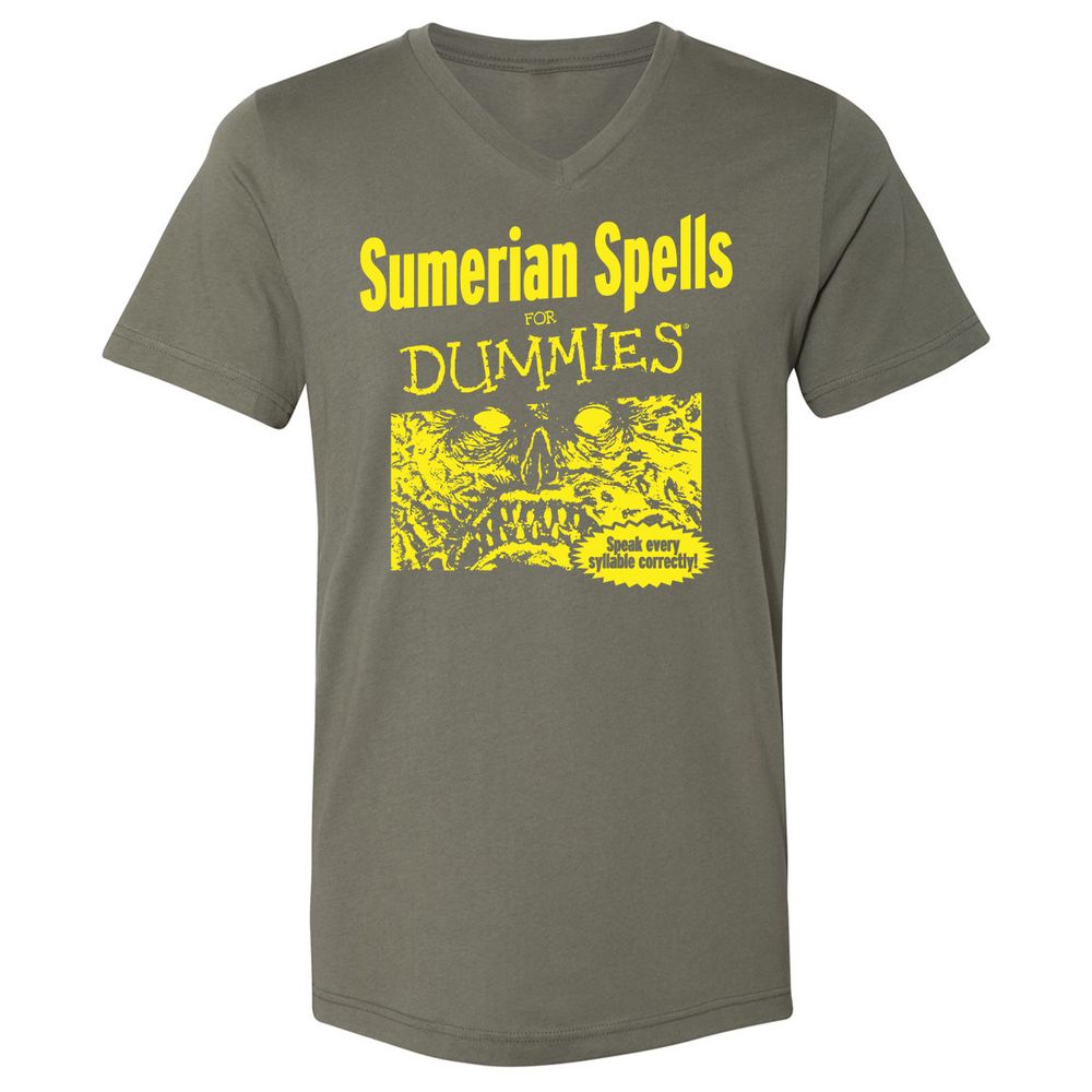 Unisex V-Neck T-Shirt - HQ4F99BC - Military Green - 10