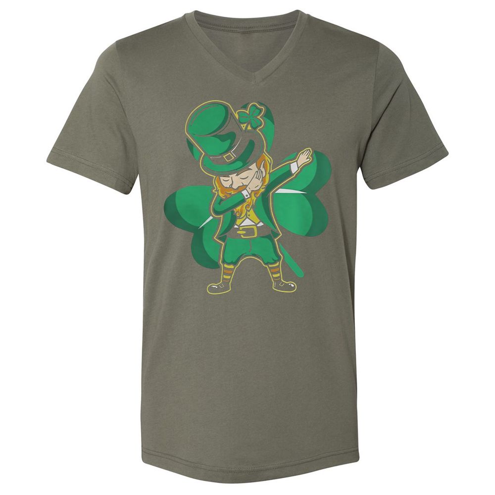 Unisex V-Neck T-Shirt - TC7FTDDD - Military Green - 10