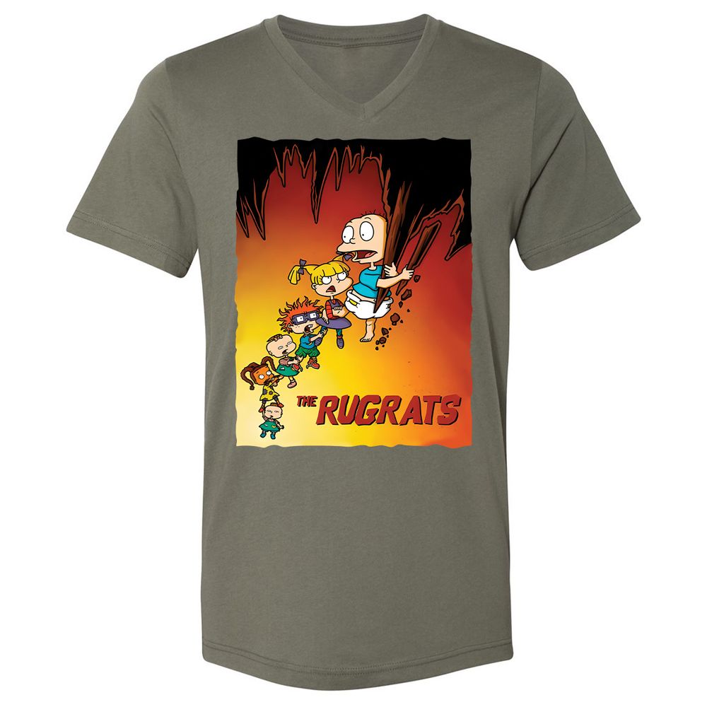 Unisex V-Neck T-Shirt - 7DX1RQSQ - Military Green - 10