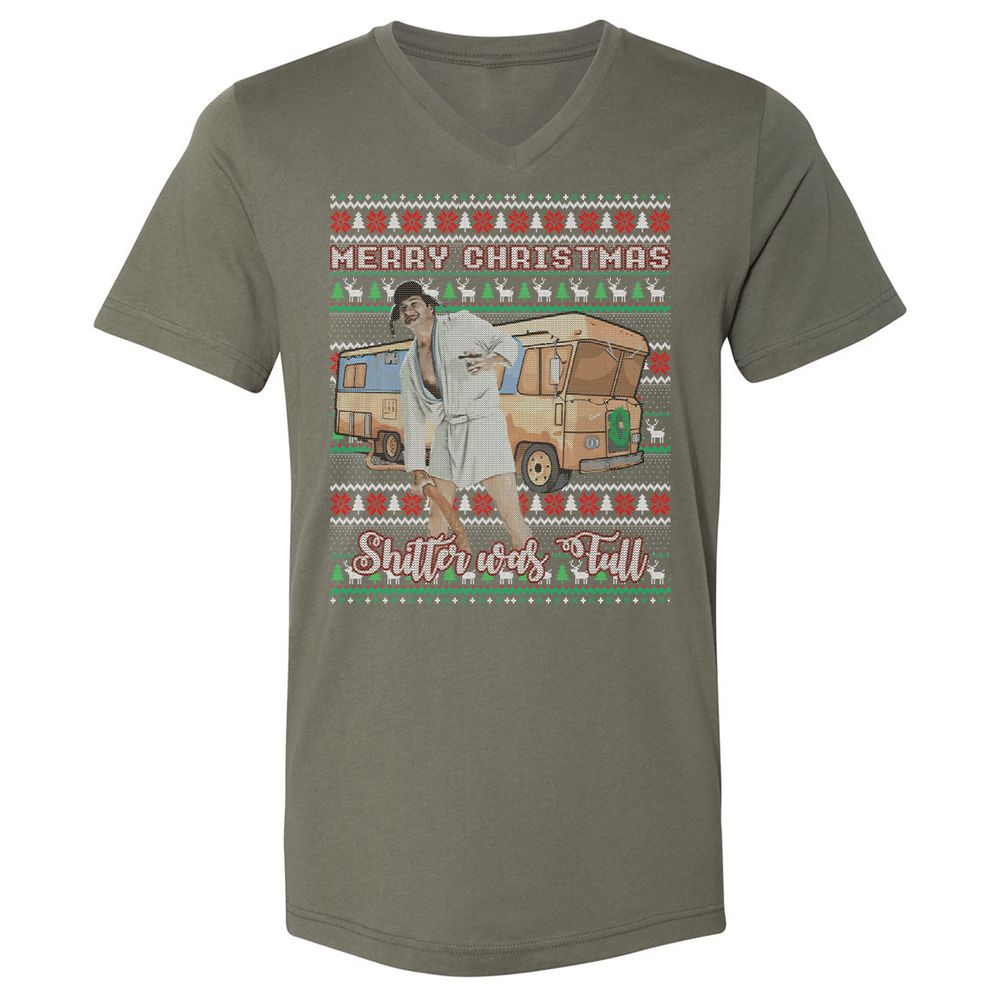 Unisex V-Neck T-Shirt - DX58ZCUD - Military Green - 10