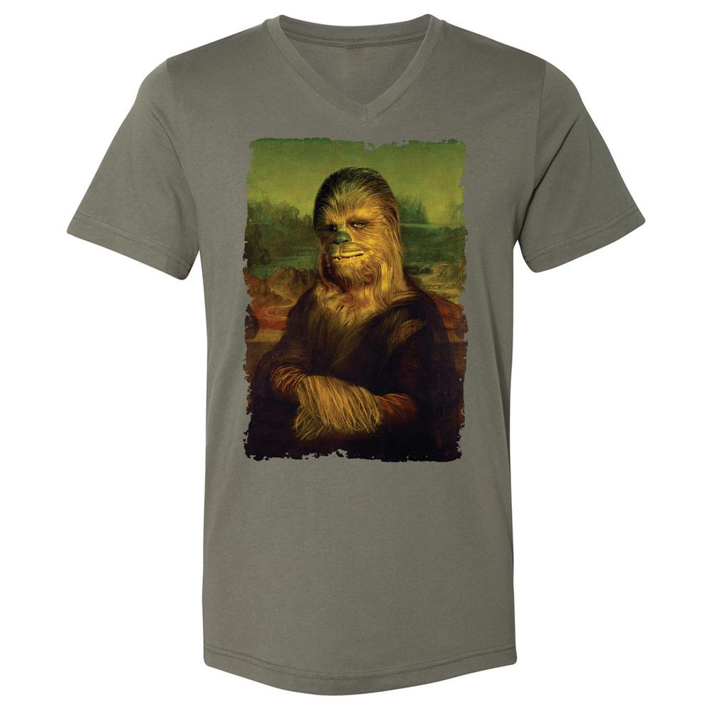 Unisex V-Neck T-Shirt - 49V8AQL4 - Military Green - 10