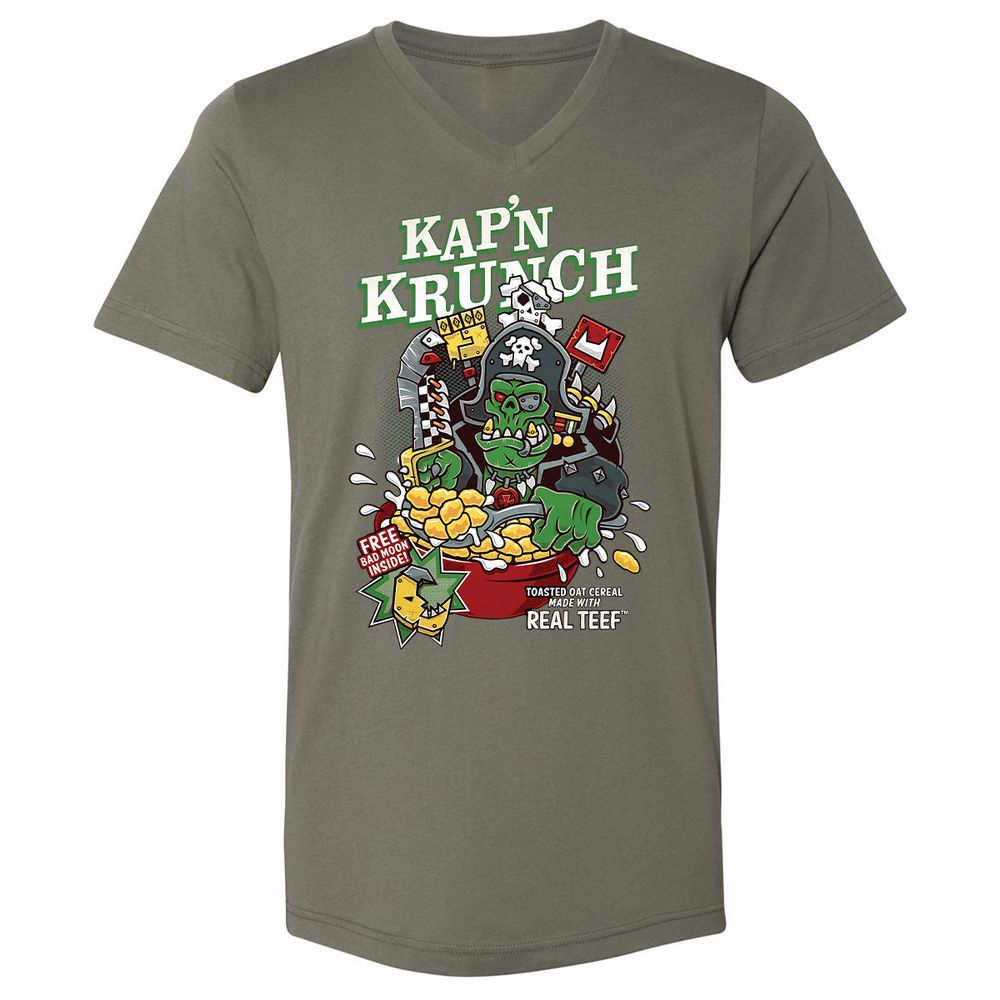 Unisex V-Neck T-Shirt - JVGDL8S1 - Military Green - 10