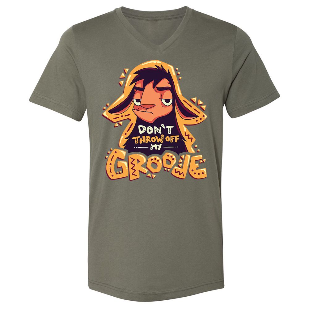 Unisex V-Neck T-Shirt - HTN2R35X - Military Green - 10