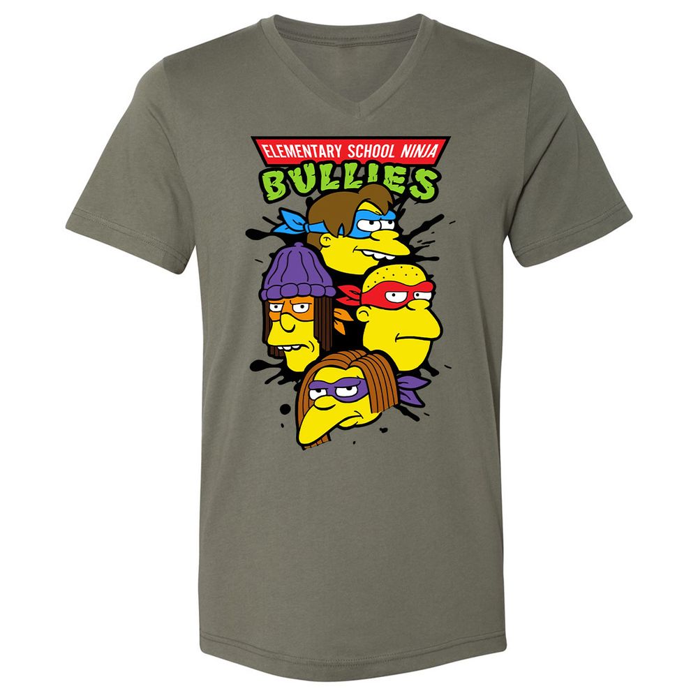 Unisex V-Neck T-Shirt - RTVPKV9W - Military Green - 10