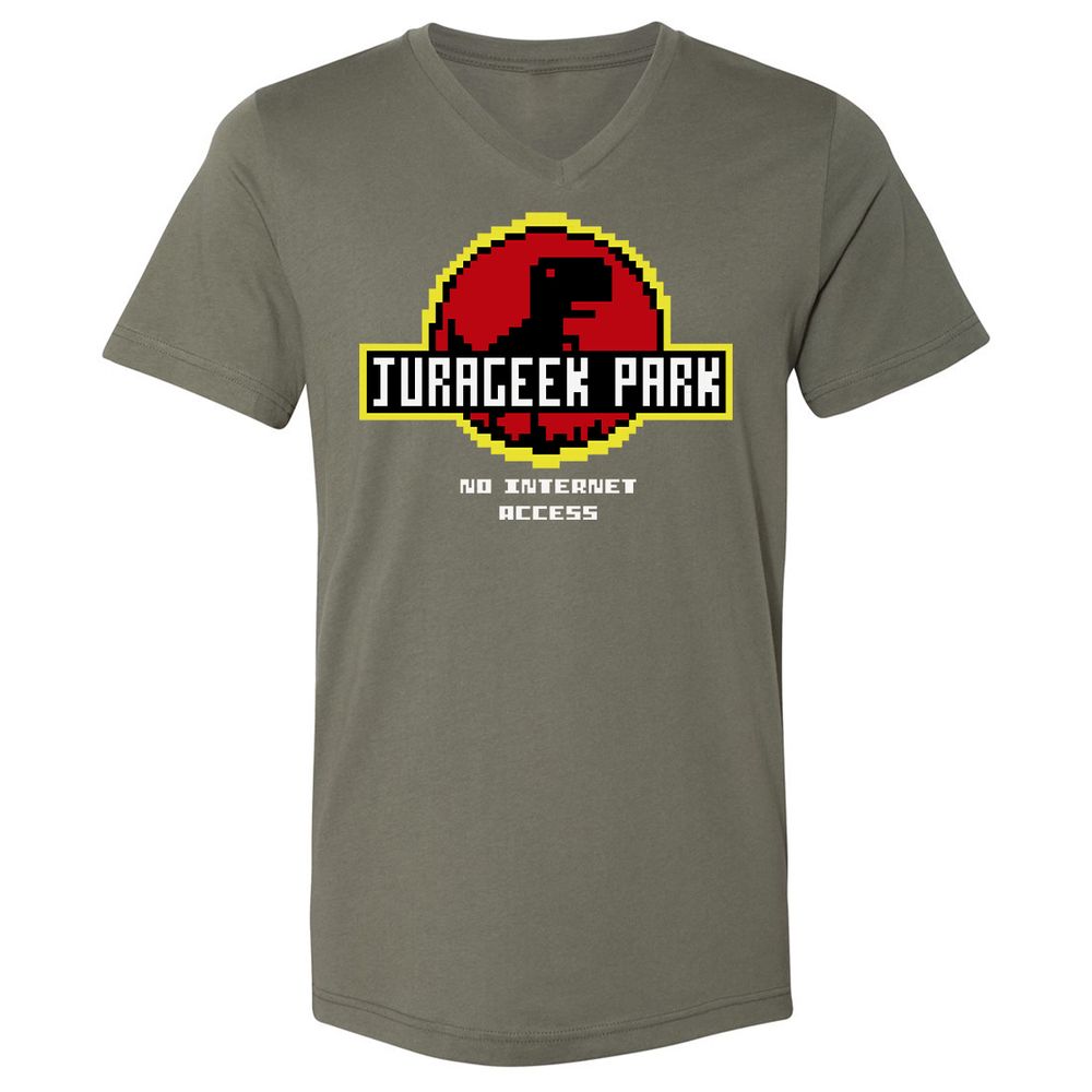 Unisex V-Neck T-Shirt - 4W82YVUN - Military Green - 10