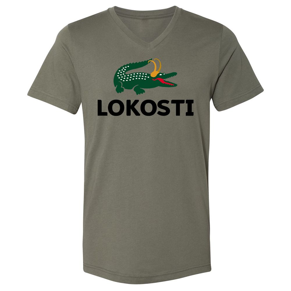 Unisex V-Neck T-Shirt - GNF58UEB - Military Green - 10