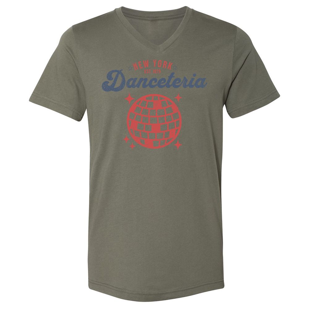 Unisex V-Neck T-Shirt - T9P6R5DM - Military Green - 10