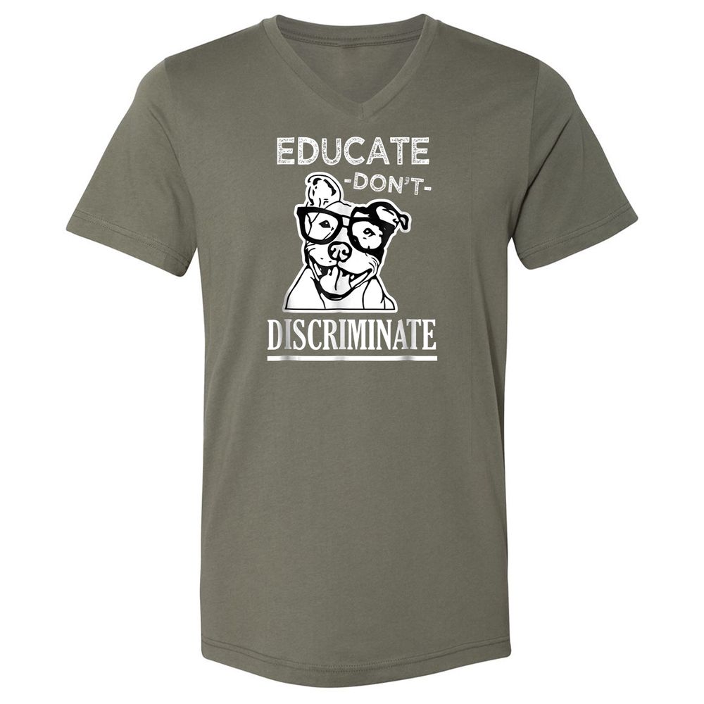 Unisex V-Neck T-Shirt - QQBPR3RC - Military Green - 10