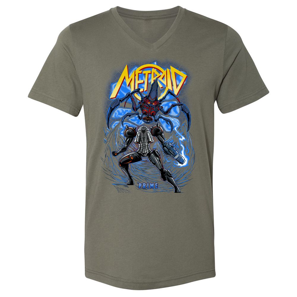 Unisex V-Neck T-Shirt - LP572C5A - Military Green - 10