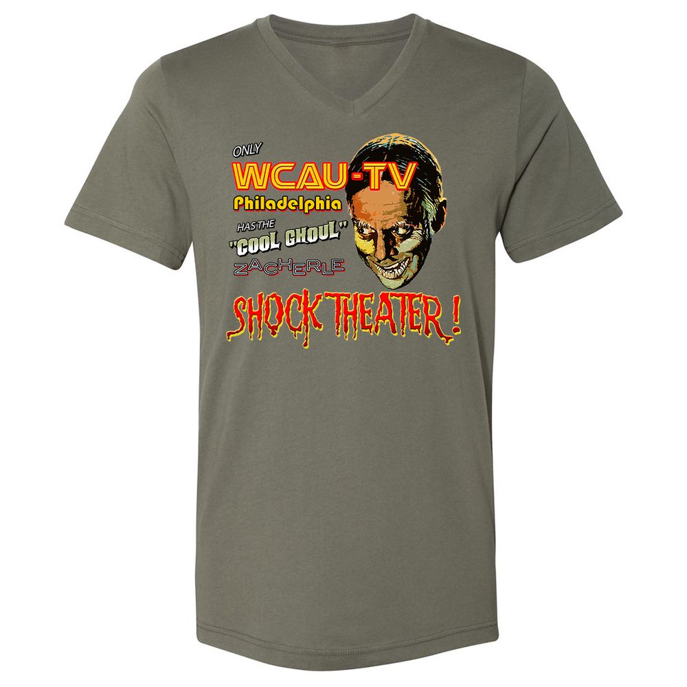 Unisex V-Neck T-Shirt - 4MDENZKD - Military Green - 10