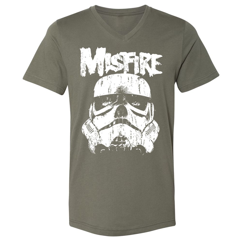 Unisex V-Neck T-Shirt - DYPZNWVS - Military Green - 10