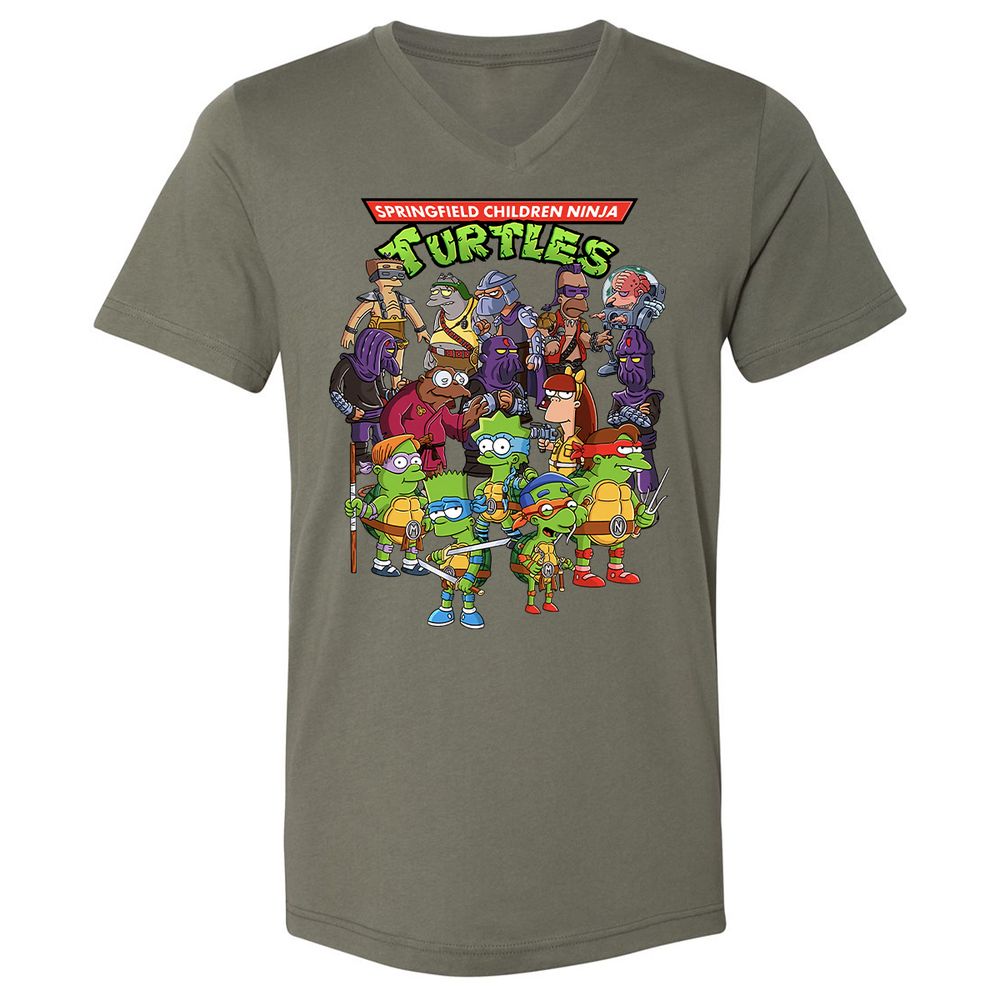 Unisex V-Neck T-Shirt - S466M8R5 - Military Green - 10