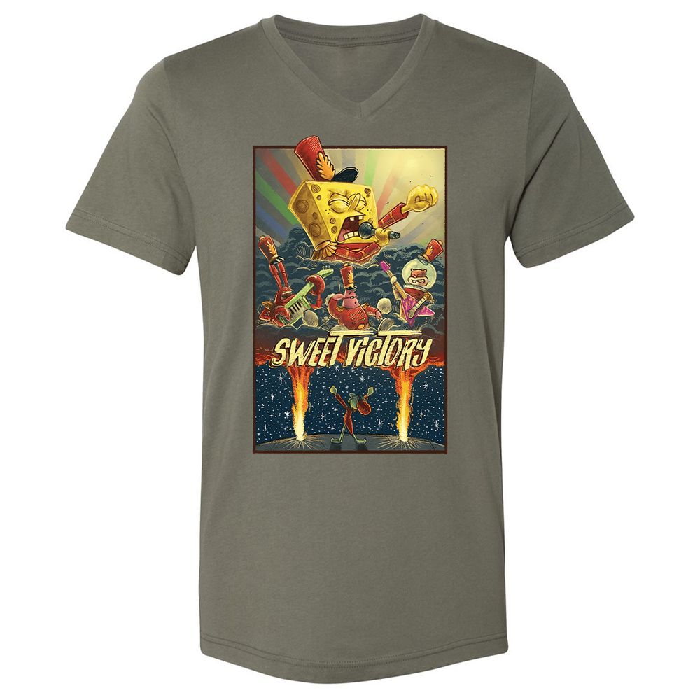 Unisex V-Neck T-Shirt - 7EN55EWS - Military Green - 10