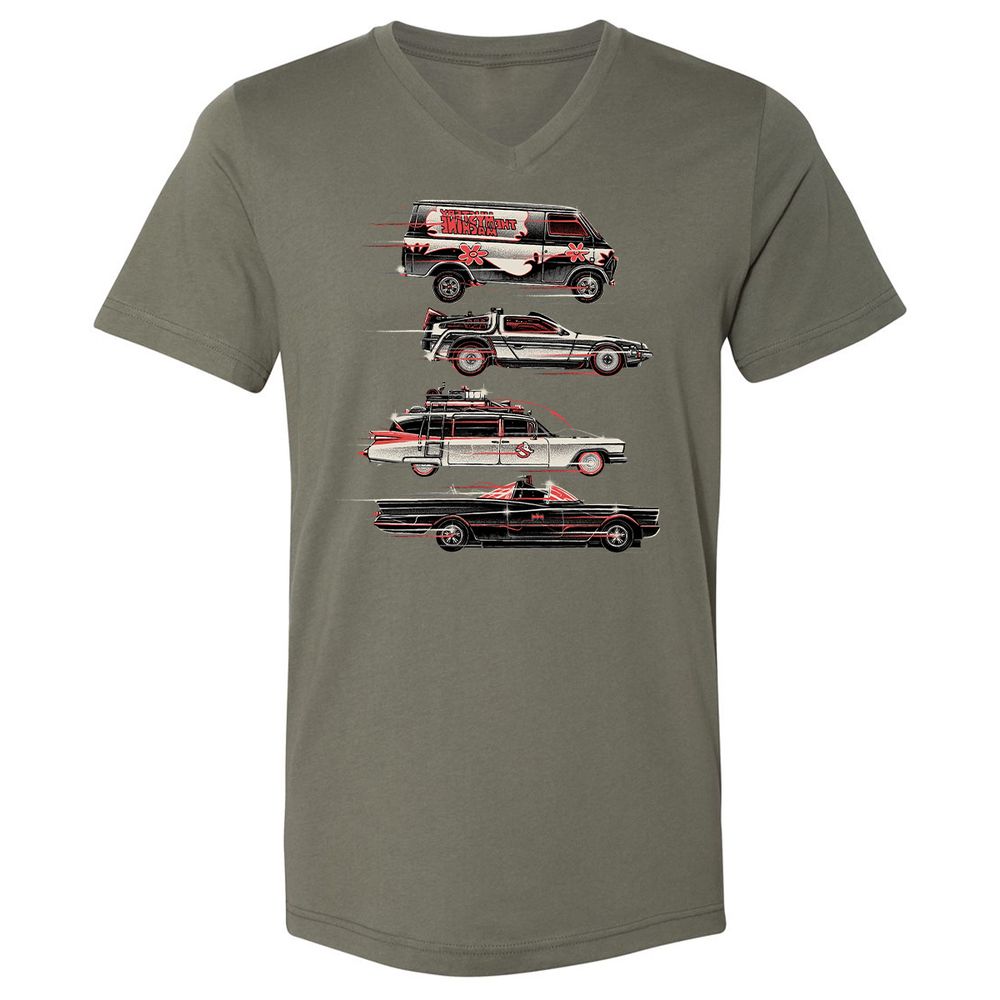 Unisex V-Neck T-Shirt - MQ38C4TY - Military Green - 10