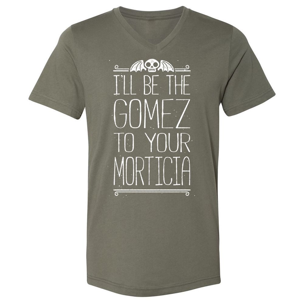 Unisex V-Neck T-Shirt - EK7GK5YN - Military Green - 10