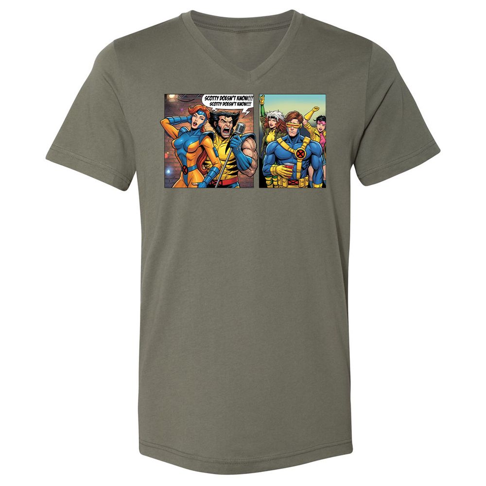 Unisex V-Neck T-Shirt - 9HNKLK99 - Military Green - 10