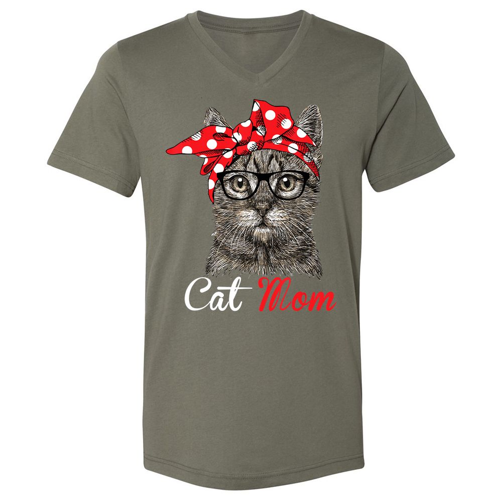 Unisex V-Neck T-Shirt - S22XK3S3 - Military Green - 10