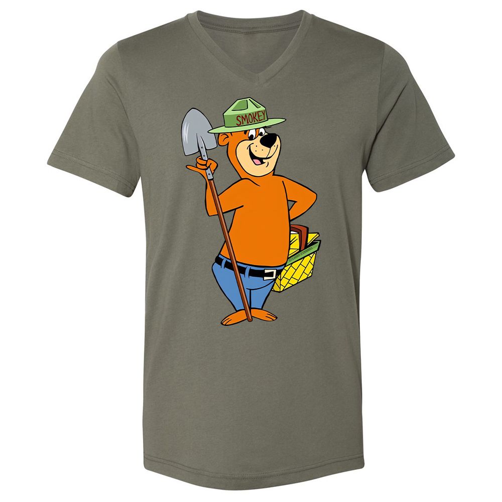 Unisex V-Neck T-Shirt - YSTRPZ4H - Military Green - 10