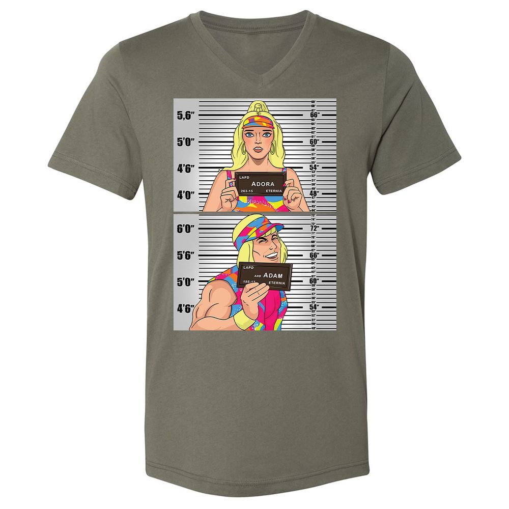 Unisex V-Neck T-Shirt - 3FV6U3B2 - Military Green - 10