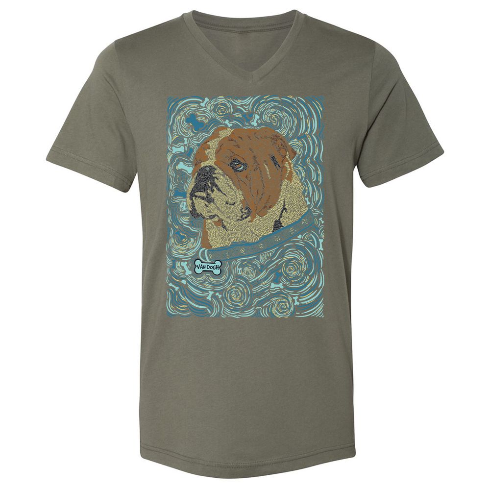 Unisex V-Neck T-Shirt - 3J139PBC - Military Green - 10
