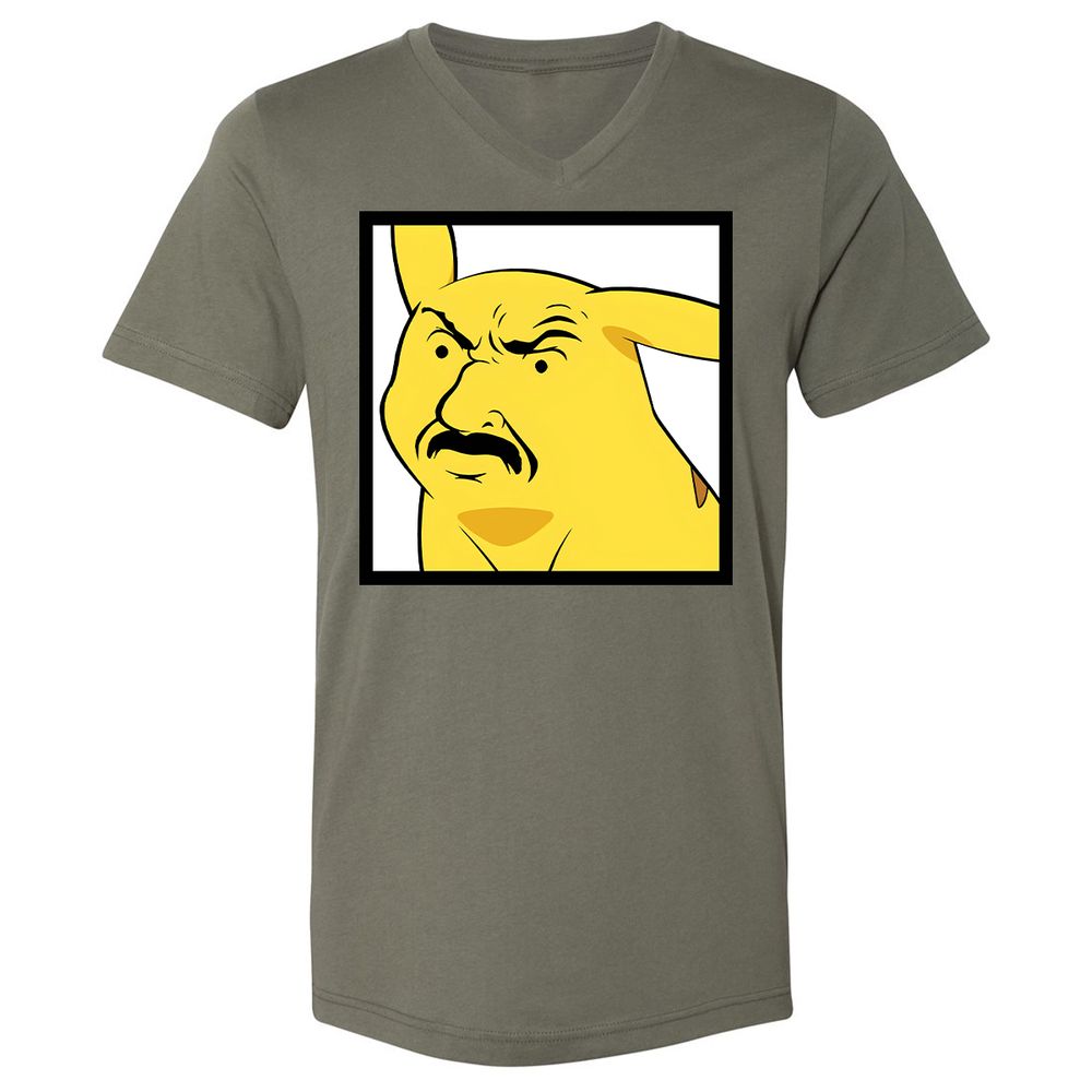 Unisex V-Neck T-Shirt - 8UB9DNPS - Military Green - 10