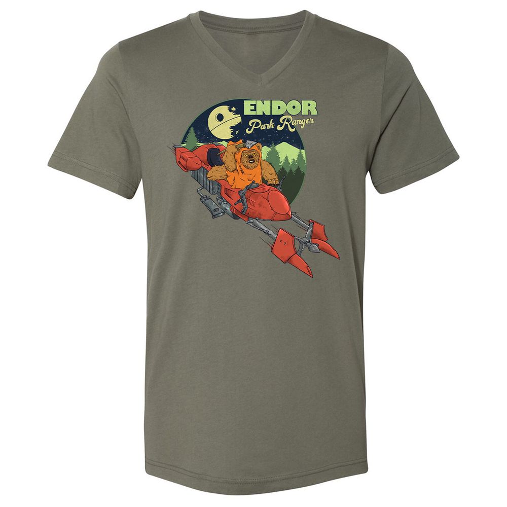 Unisex V-Neck T-Shirt - CAPV64QA - Military Green - 10