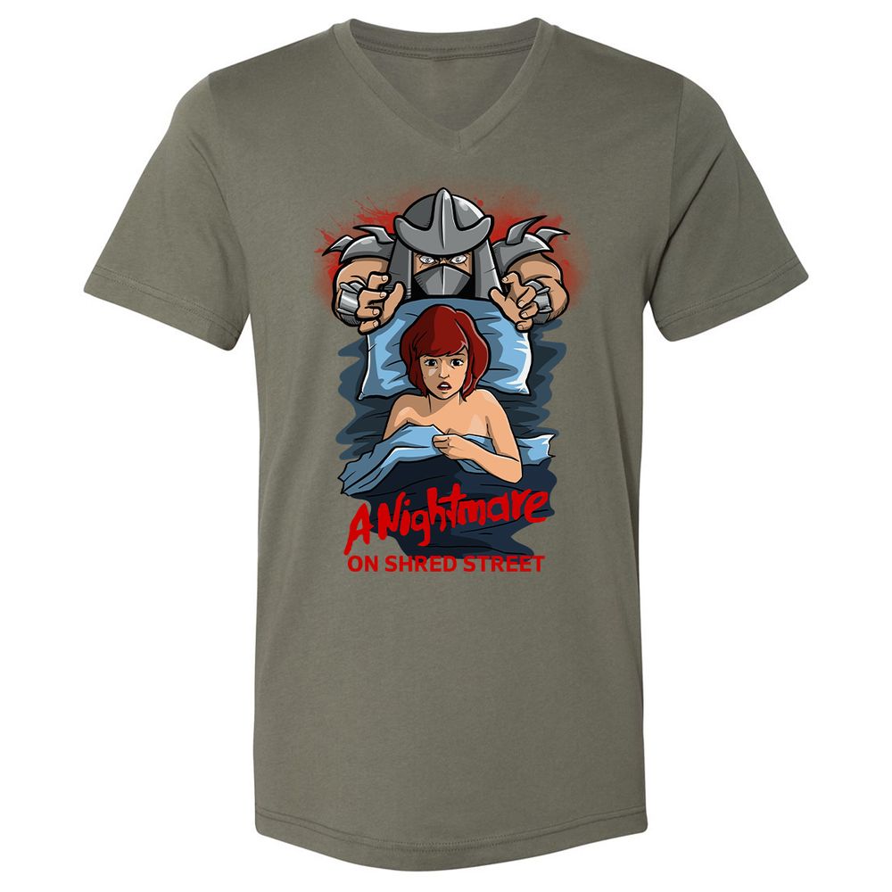 Unisex V-Neck T-Shirt - QJRTN22J - Military Green - 10