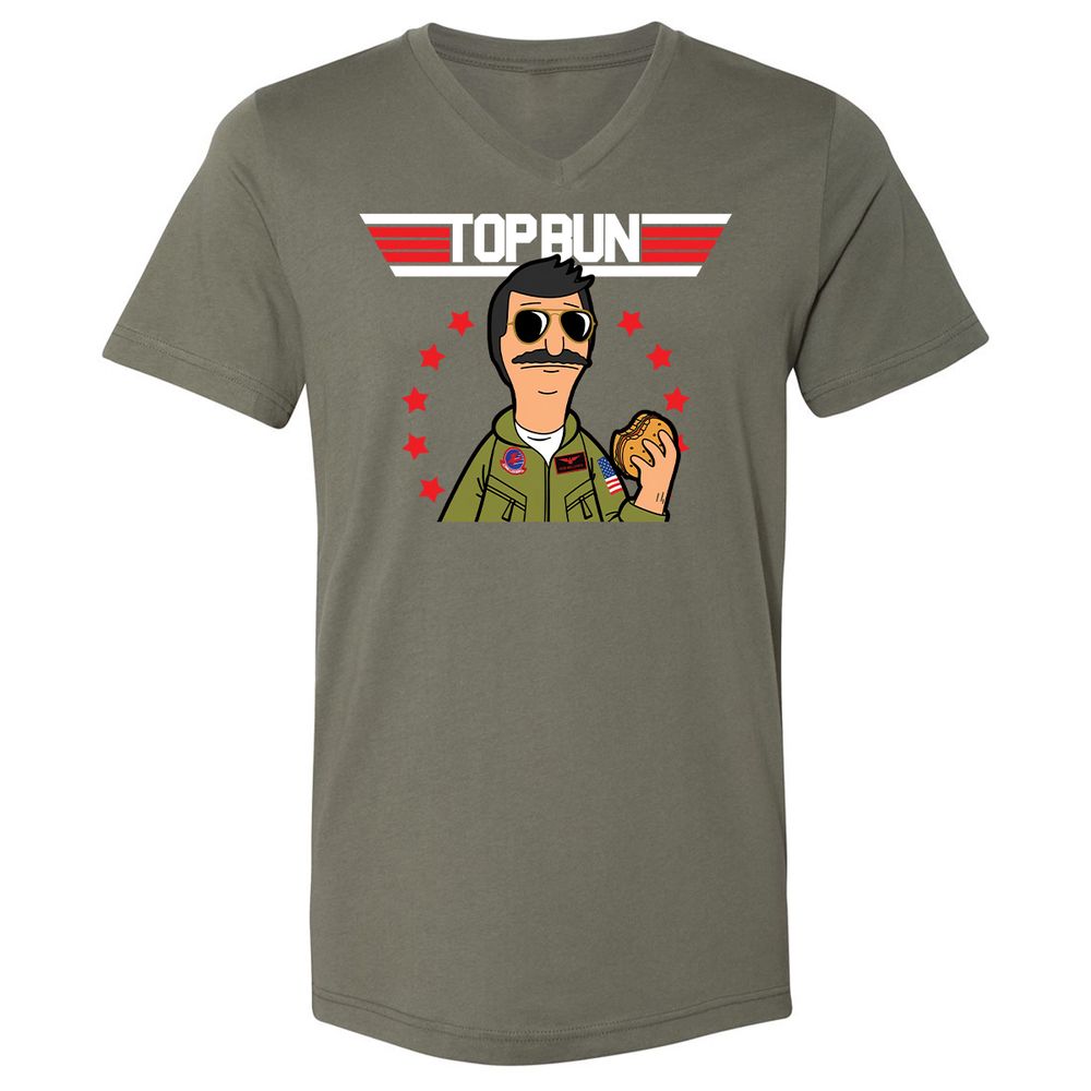 Unisex V-Neck T-Shirt - TTMWXTPD - Military Green - 10